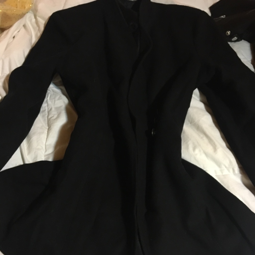 Fitted pea coat.